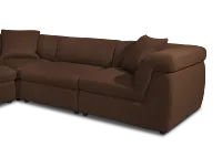 Aria Dark Brown Micro Immersive 8-piece Modular Sectional W/4 Speakers