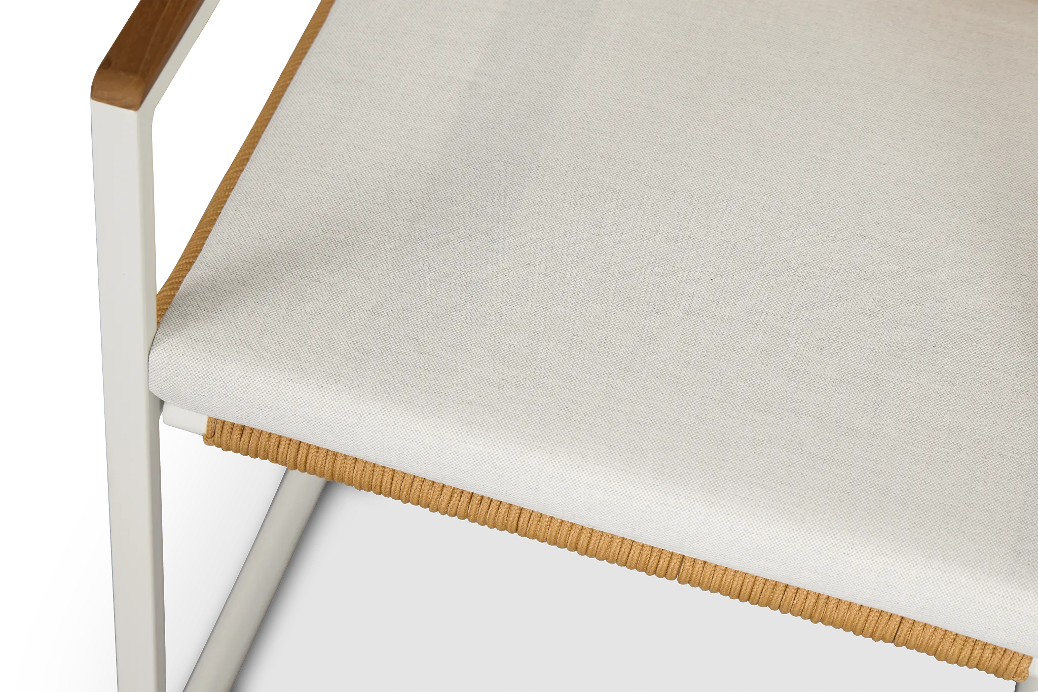 Sunrise White Teak Arm Chair