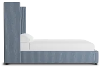 Captiva Lucy Navy 60" Upholstered Shelter Bed