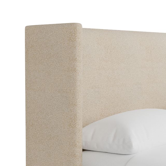 Captiva Sutton Beige 48" Upholstered Shelter Bed