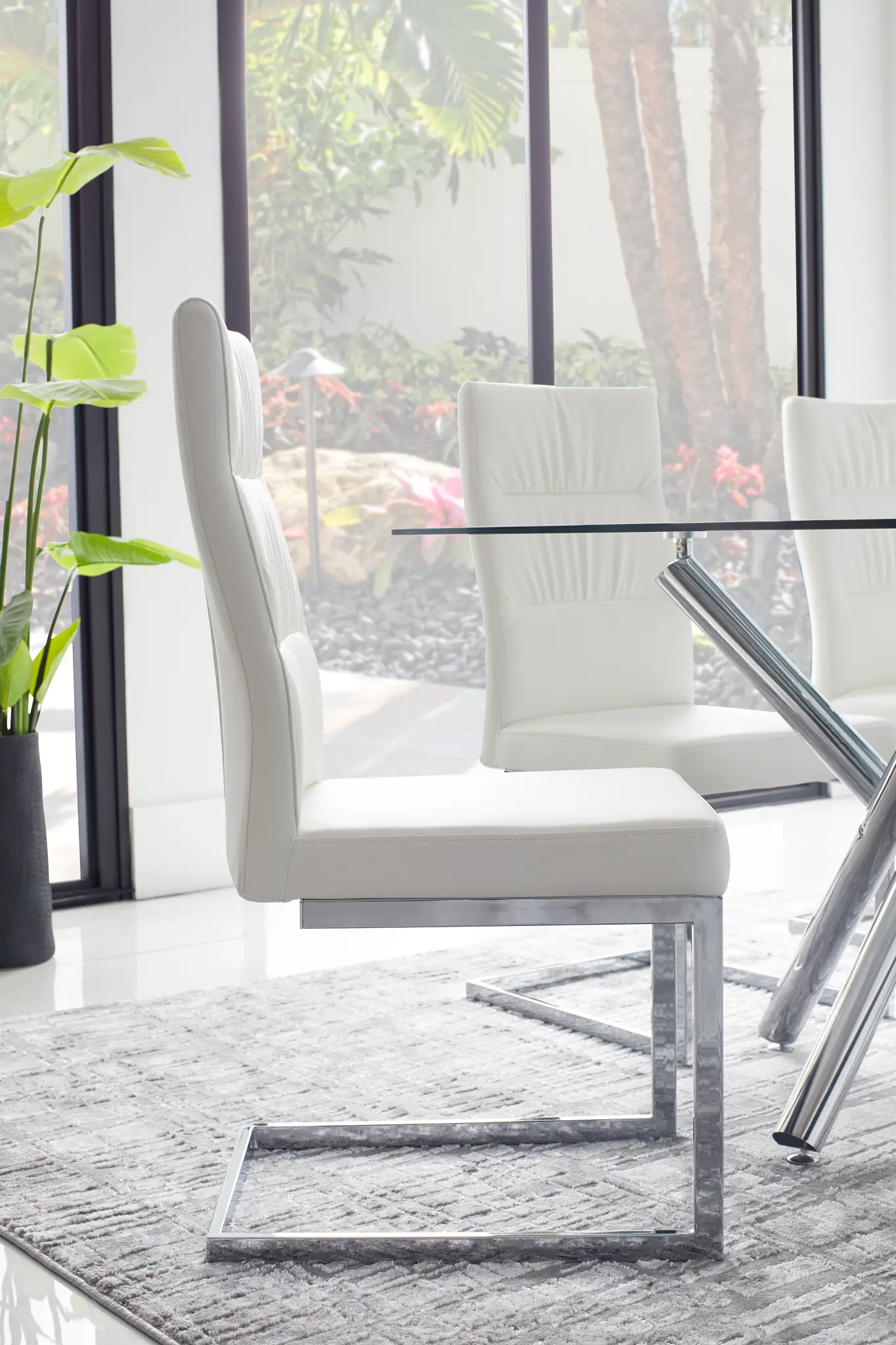 Bronx White Upholstered Side Chair Bronx White Upholstered Side Chair