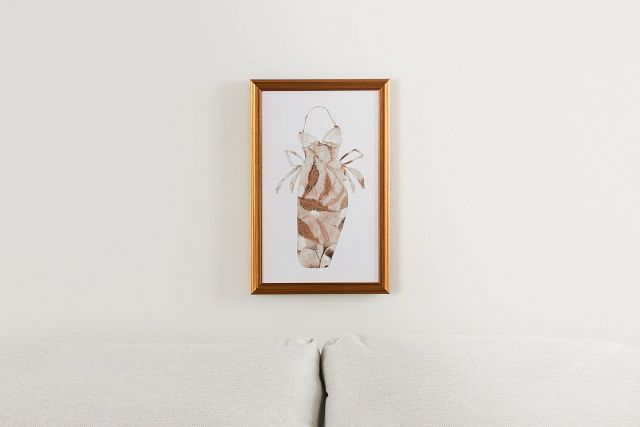 Clarisse Brown Canvas Wall Art