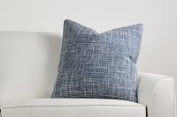 Sutt Dark Blue 24" Accent Pillow