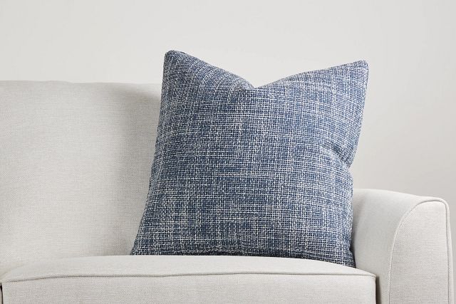 Sutton Dark Blue 24" Accent Pillow