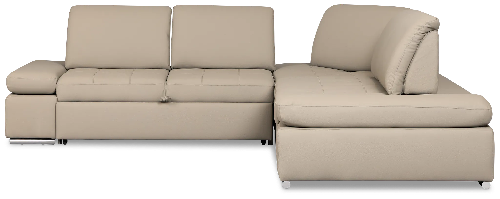 Eden Gray Micro Small 2-arm Left Sleeper Sectional
