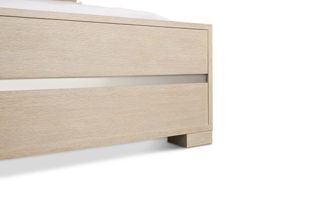 Miramar Light Tone Panel Bed