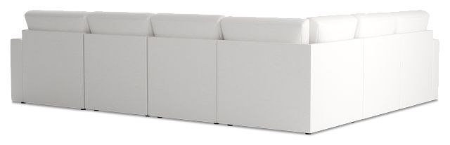 Citymod White Fabric Medium Right Chaise Sectional