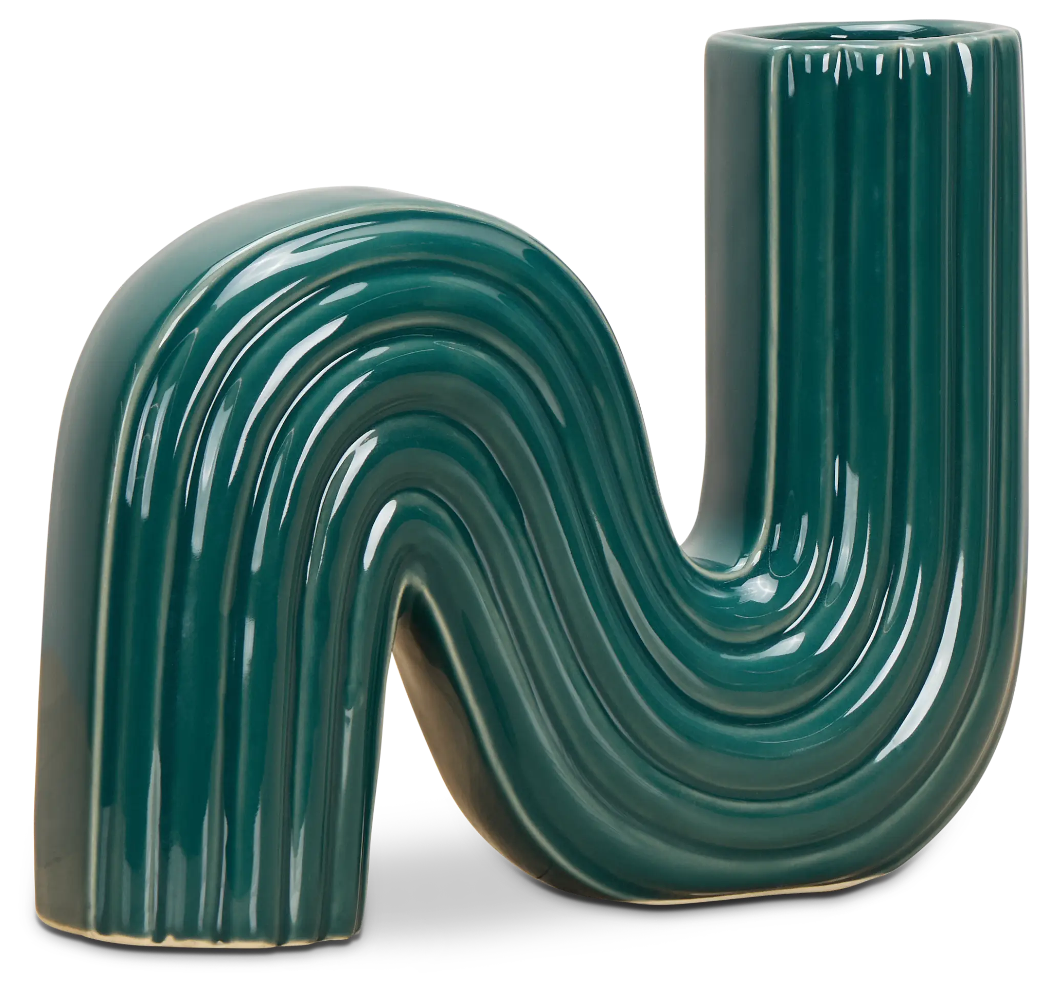 Oxnard Dark Green Ceramic Vase Oxnard Dark Green Ceramic Vase