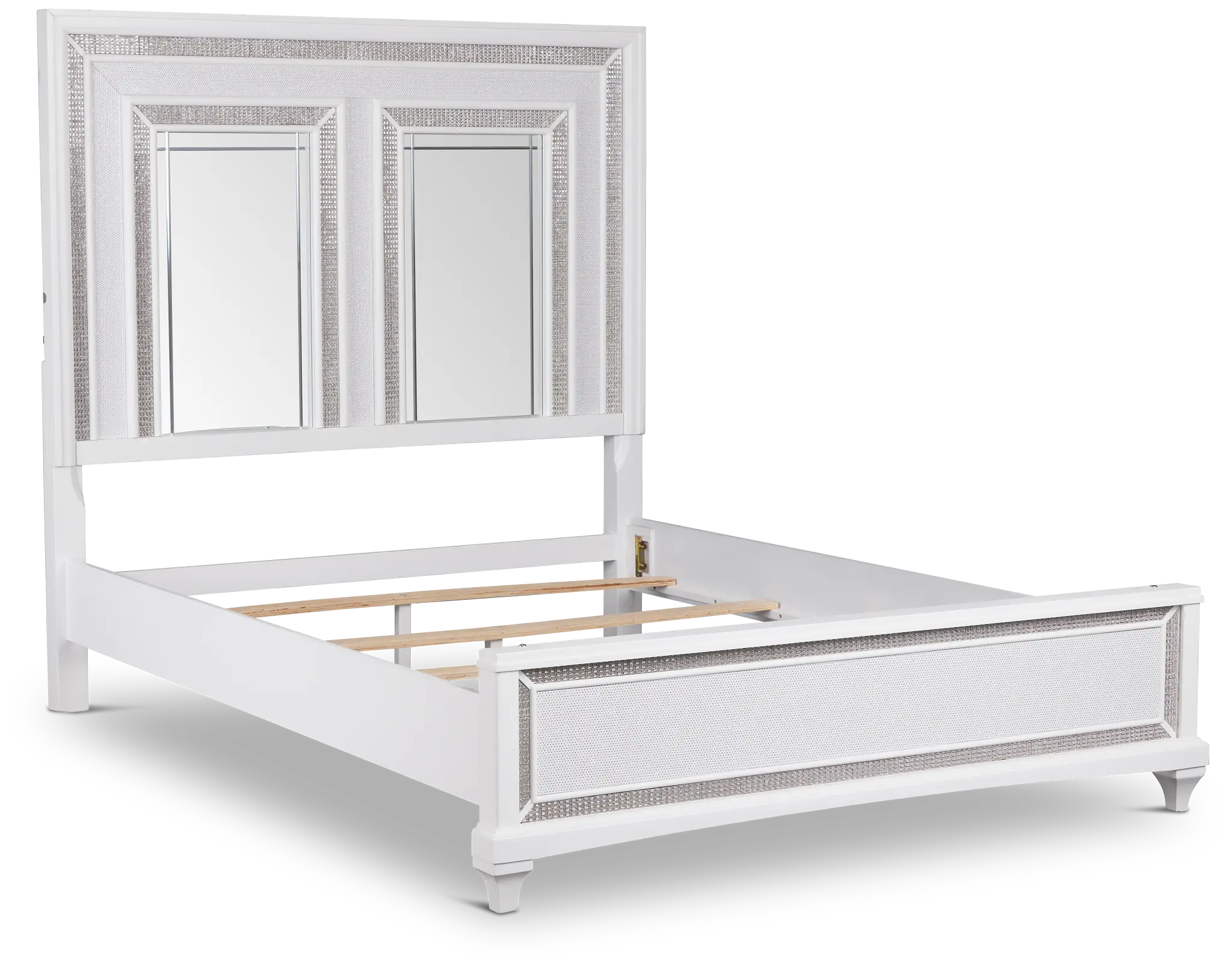 Milan White Panel Bed Milan White Panel Bed