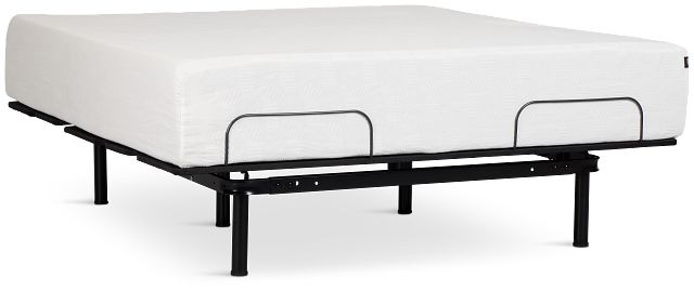 Rest & Renew By Zinus Gel Memory Foam Mattress 14" Plush Slat Adjustable Mattress Set