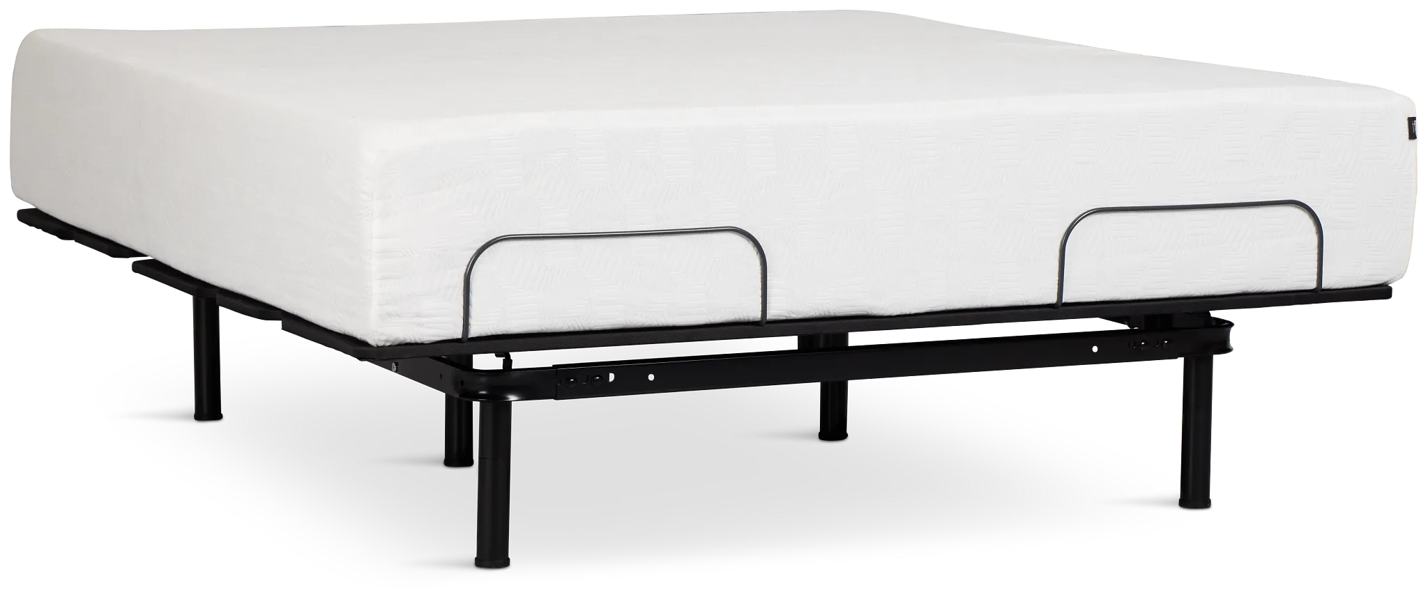 Rest & Renew By Zinus Gel Memory Foam Mattress 14" Plush Slat Adjustable Mattress Set