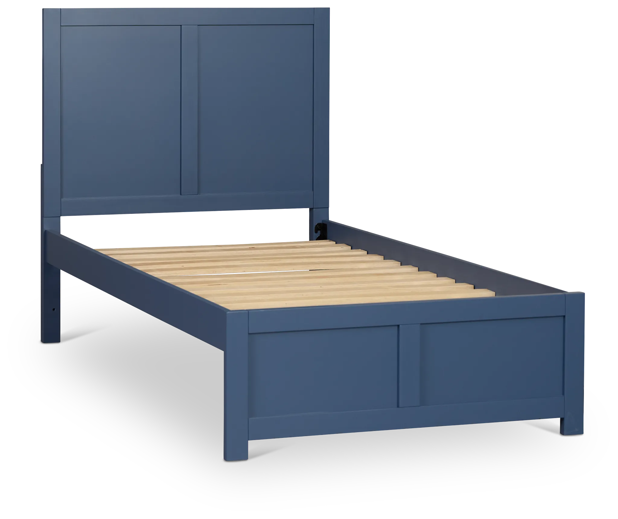 Charleston Dark Blue Panel Bed