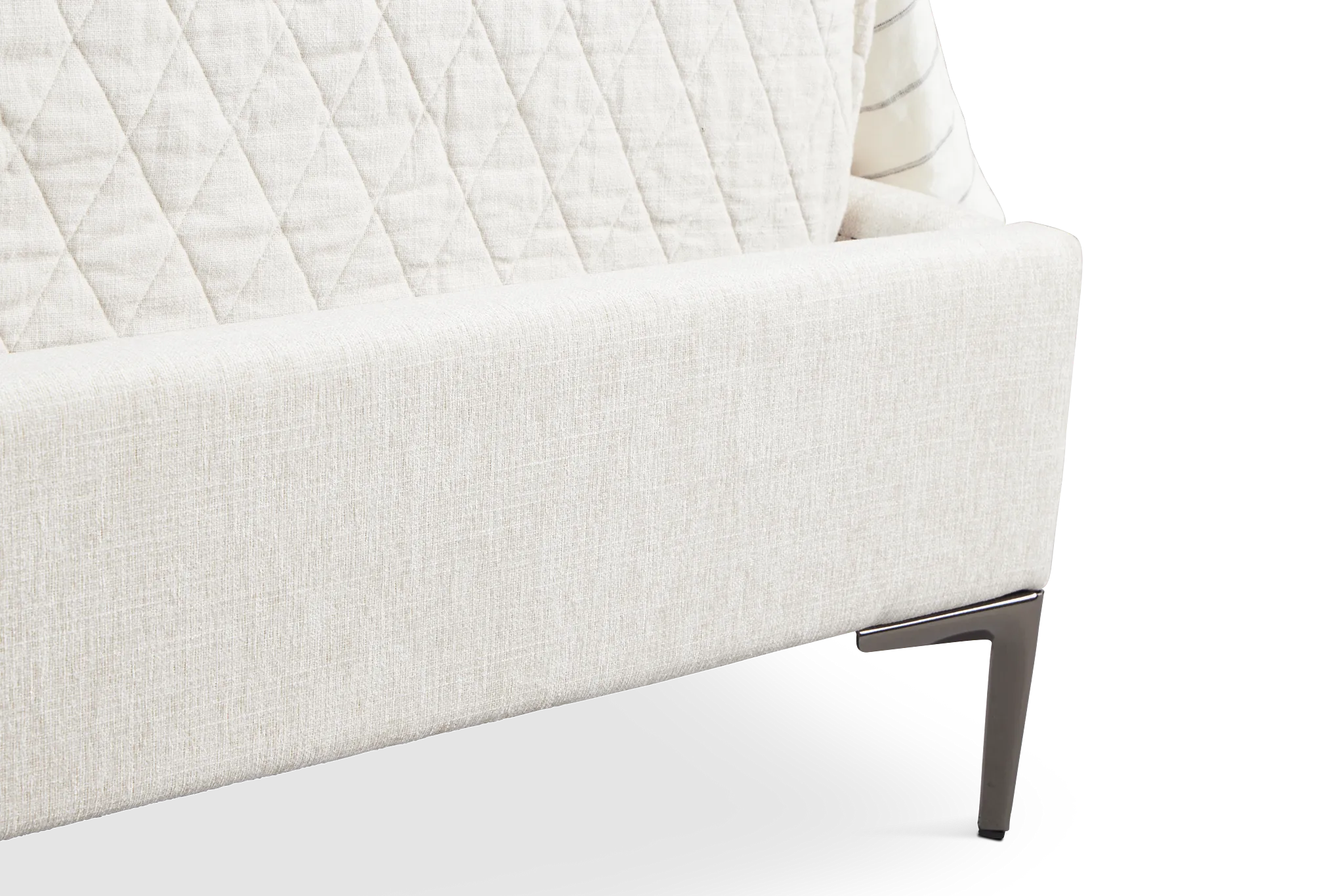 Kent Light Beige Uph Panel Bed