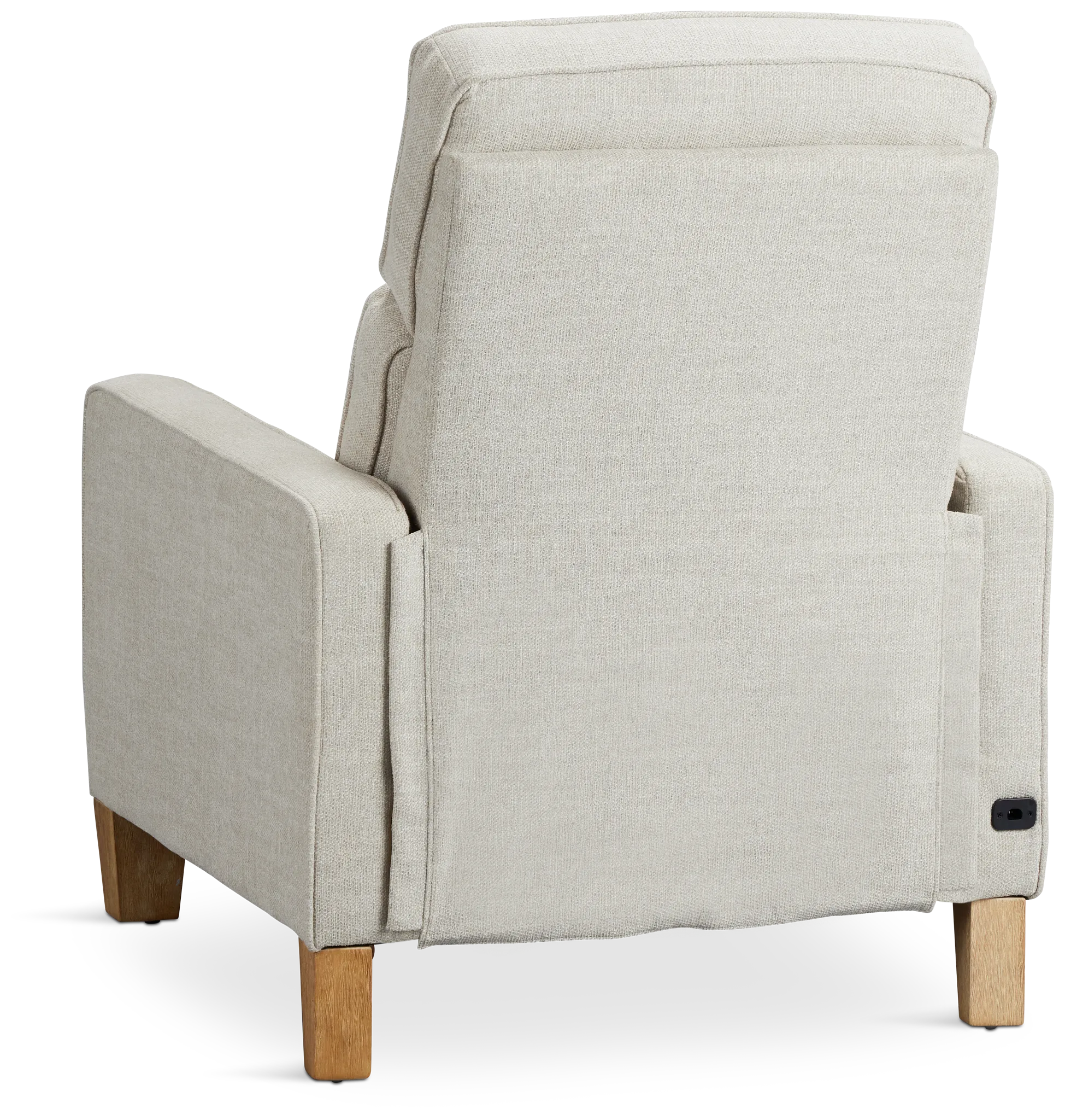 Bayside Light Beige Fabric Power Recliner