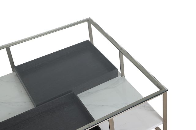 Lafayette Silver Marble Coffee Table
