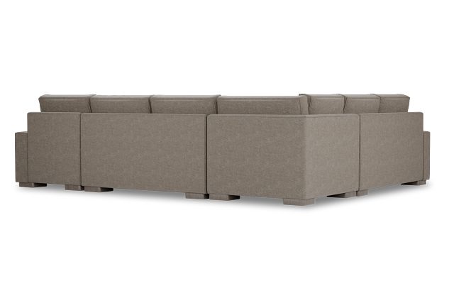 Edgewater Elite Brown Medium Right Chaise Sectional