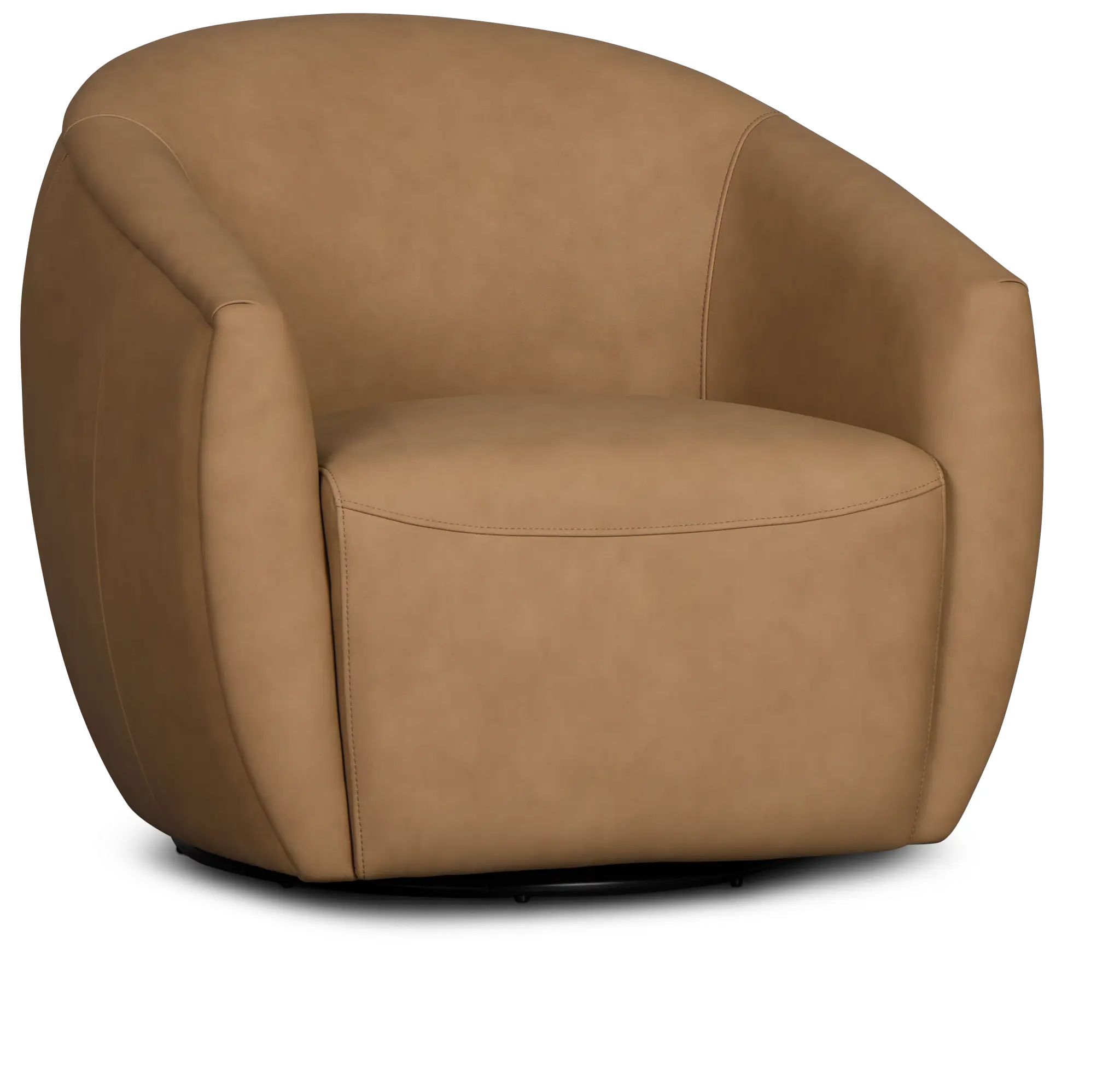 Kellan Light Brown Leather Swivel Chair Kellan Light Brown Leather Swivel Chair