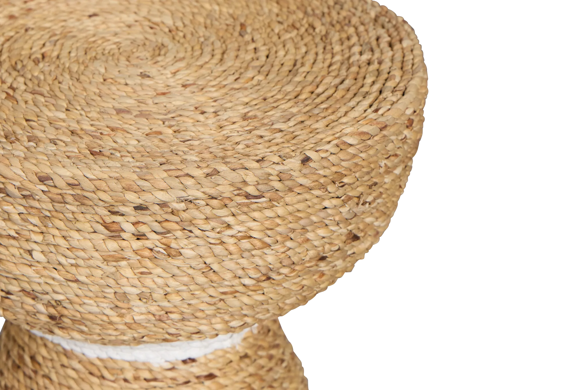 Harley Light Tone Woven Pedestal Table