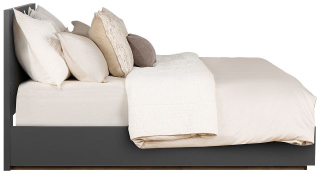 Brasilia Gray Platform Bed