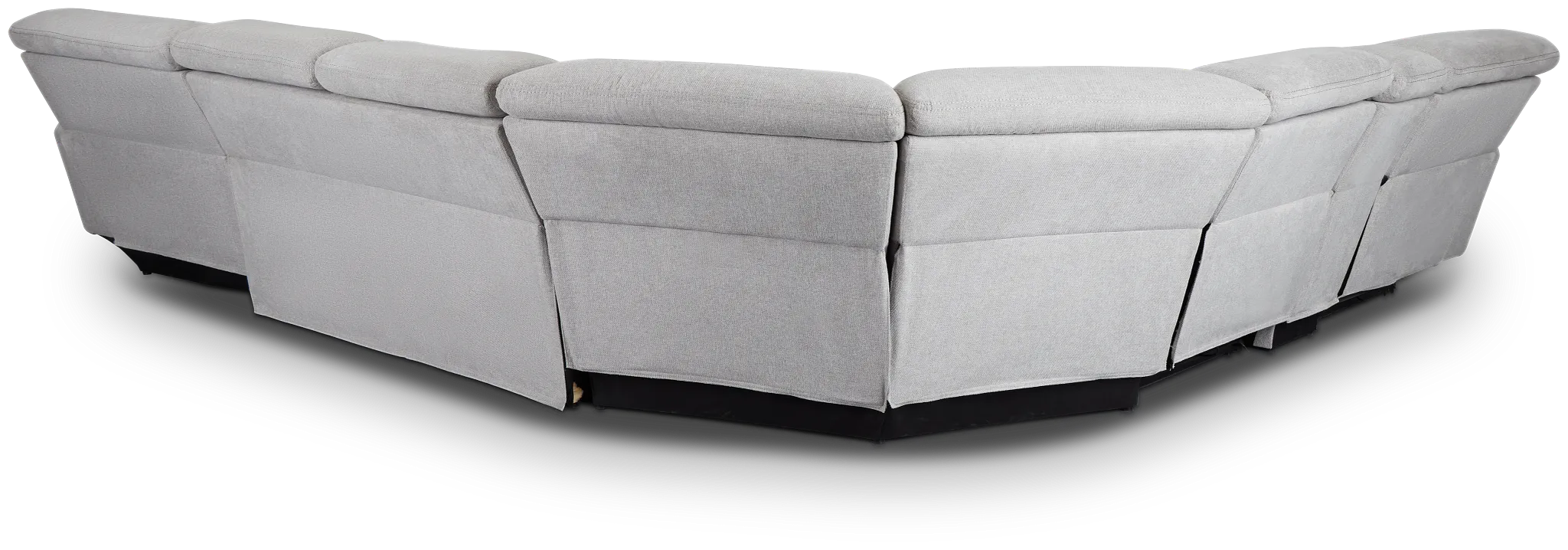 Callum Light Gray Storage Medium Right Triple Power Chaise Sleeper Sectional