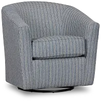 Driftwood Blue Glider Swivel Chair