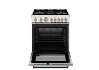 Bertazzoni Master Series White 30" Dual Fuel Range