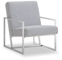 Megan Gray Fabric Accent Chair
