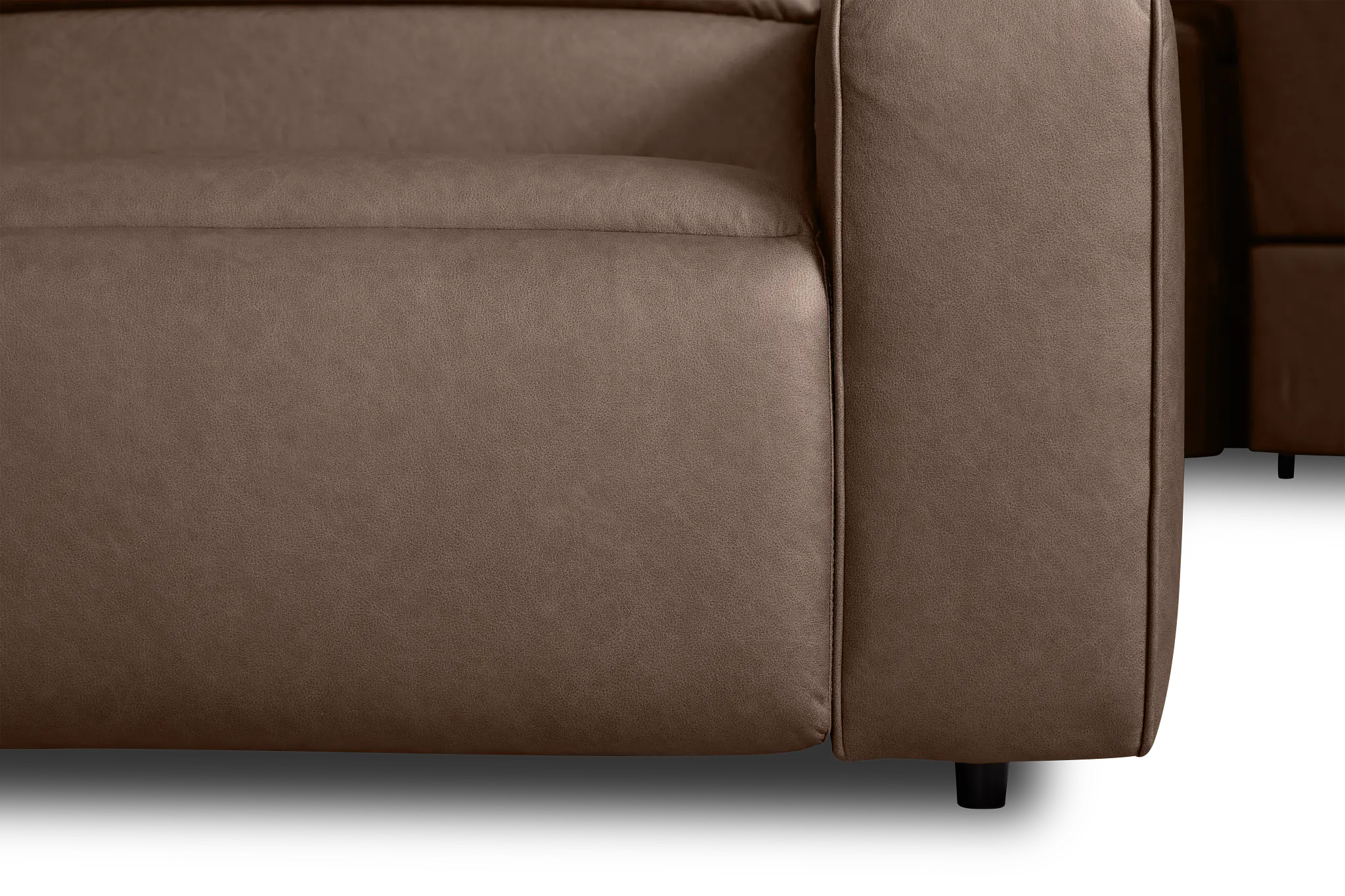 Sawyer Dark Brown Micro Medium Dual Power 2-arm Reclining Sectional Sawyer Dark Brown Micro Medium Dual Power 2-arm Reclining Sectional
