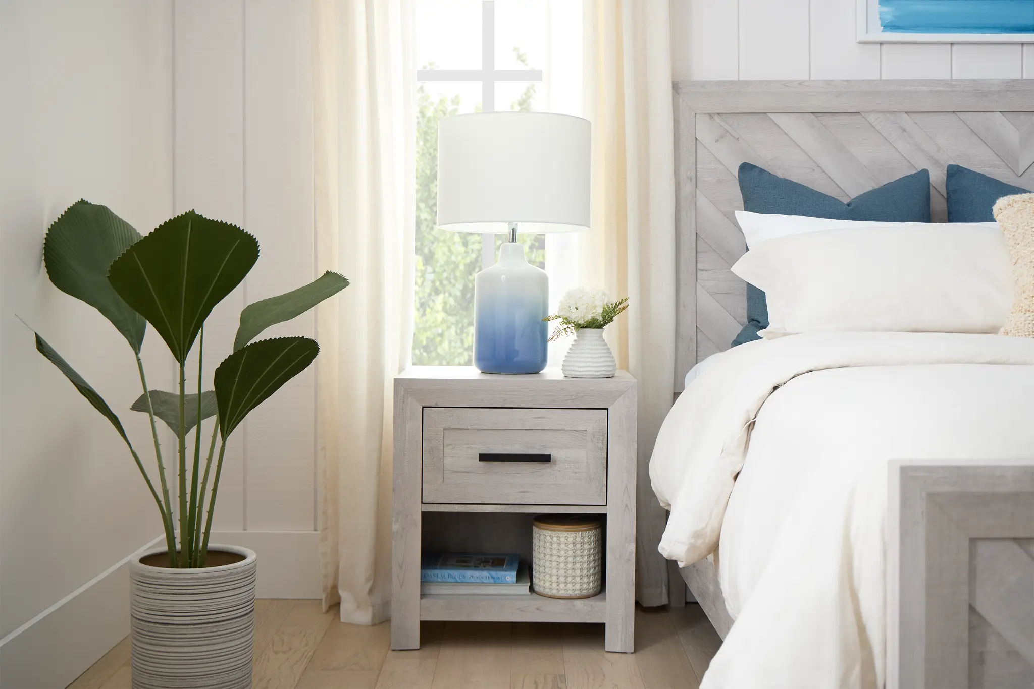 Delray White Nightstand Delray White Nightstand
