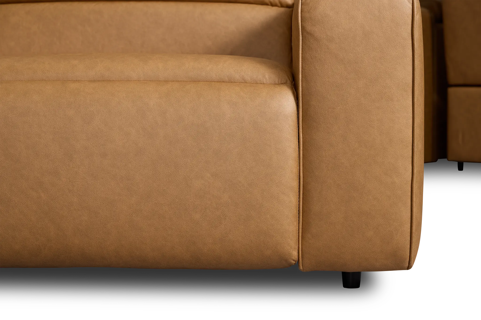Sawyer Light Brown Micro Small Dual Power Reclining Two-arm Sectional Sawyer Light Brown Micro Small Dual Power Reclining Two-arm Sectional