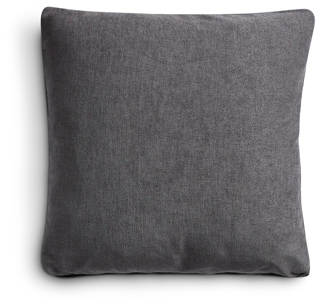 Citymod Dark Gray Fabric 20" Accent Pillow Citymod Dark Gray Fabric 20" Accent Pillow
