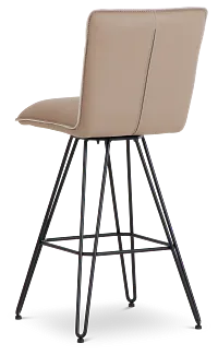 Demi Taupeswivel 30" Upholstered Barstool
