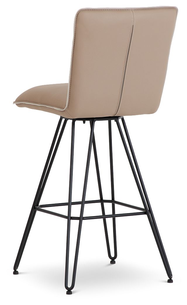 Demi Taupe Uph 30" Swivel Barstool