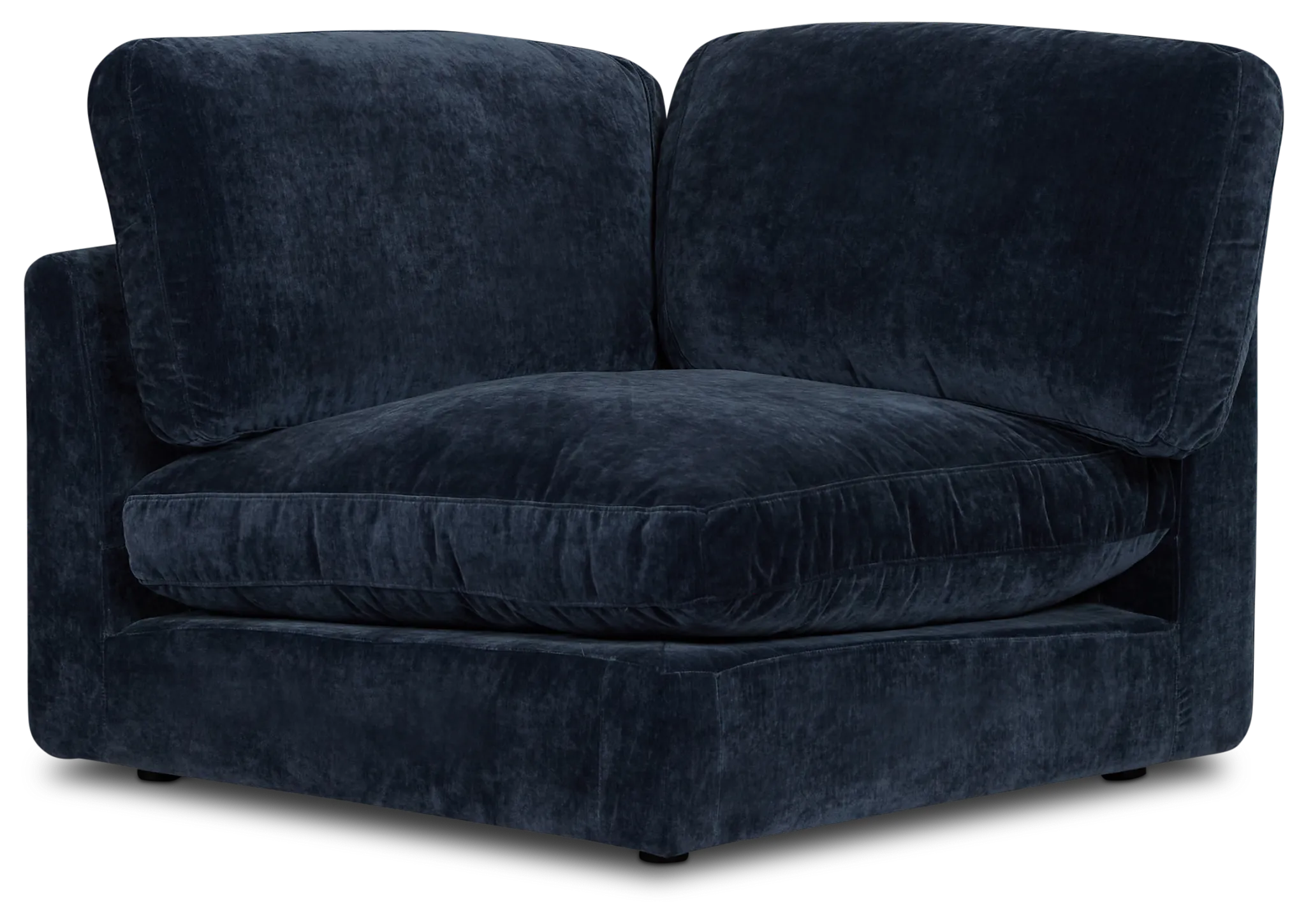 Jules Dark Blue Velvet Wedge