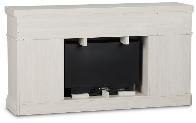 Brookridge White 65" Tv Stand With Fireplace Insert