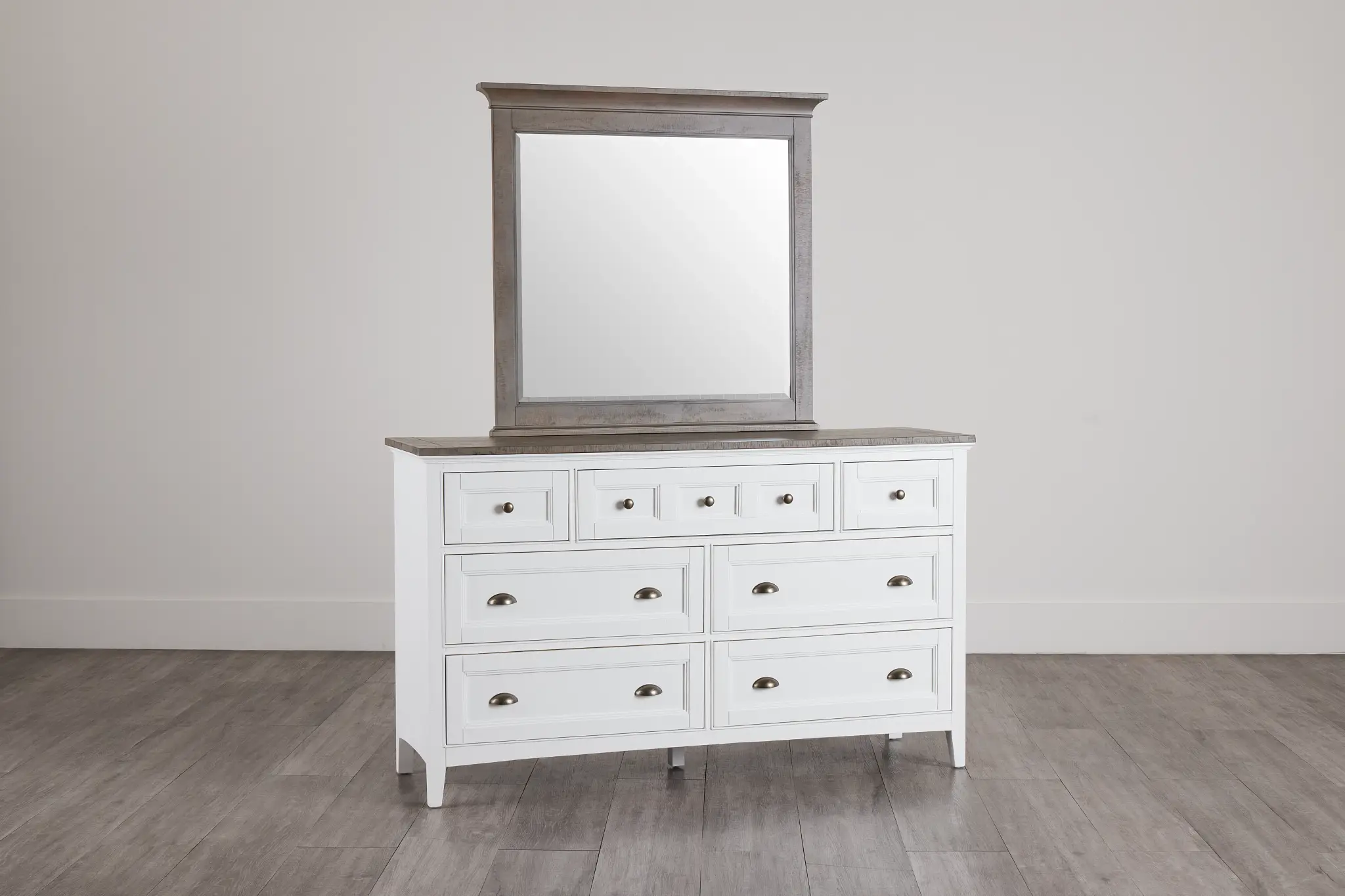 Heron Cove Two-tone Dresser & Mirror Heron Cove Two-tone Dresser & Mirror