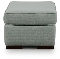 Austin Green Fabric Ottoman