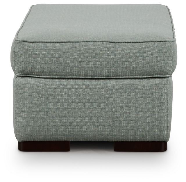 Austin Green Fabric Ottoman