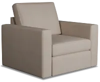 Citymod Beige Fabric Swivel Chair