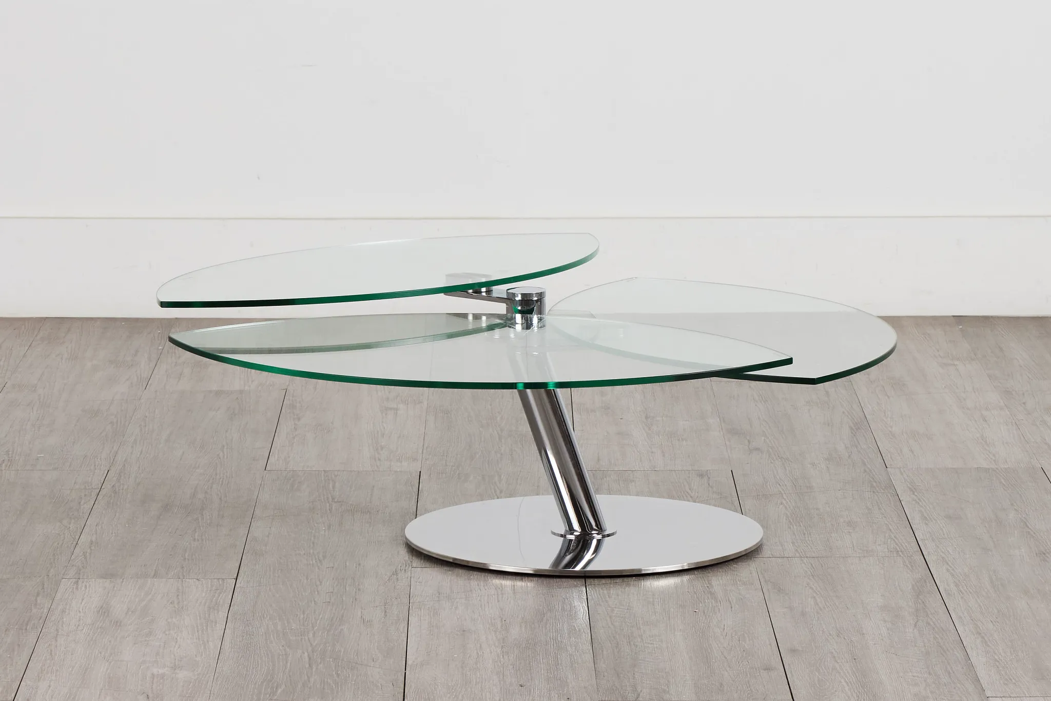 Brooks Glass Round Coffee Table