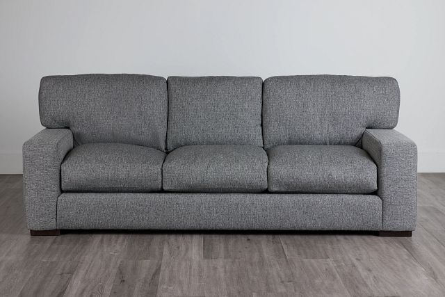 Veronica 104" Dark Gray Down Sofa