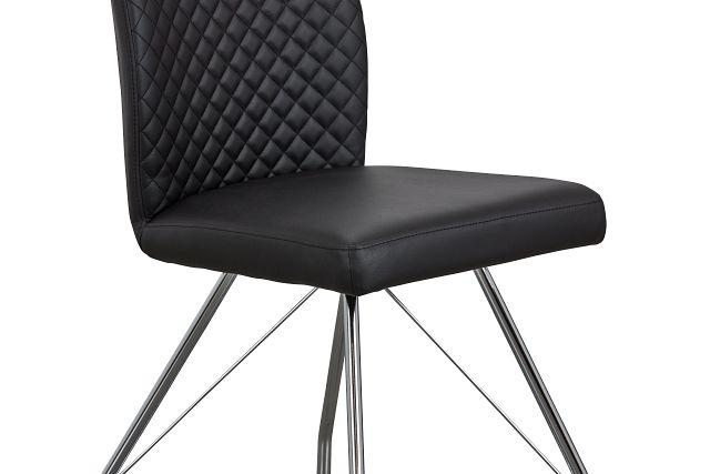 Lima Black Upholstered Side Chair