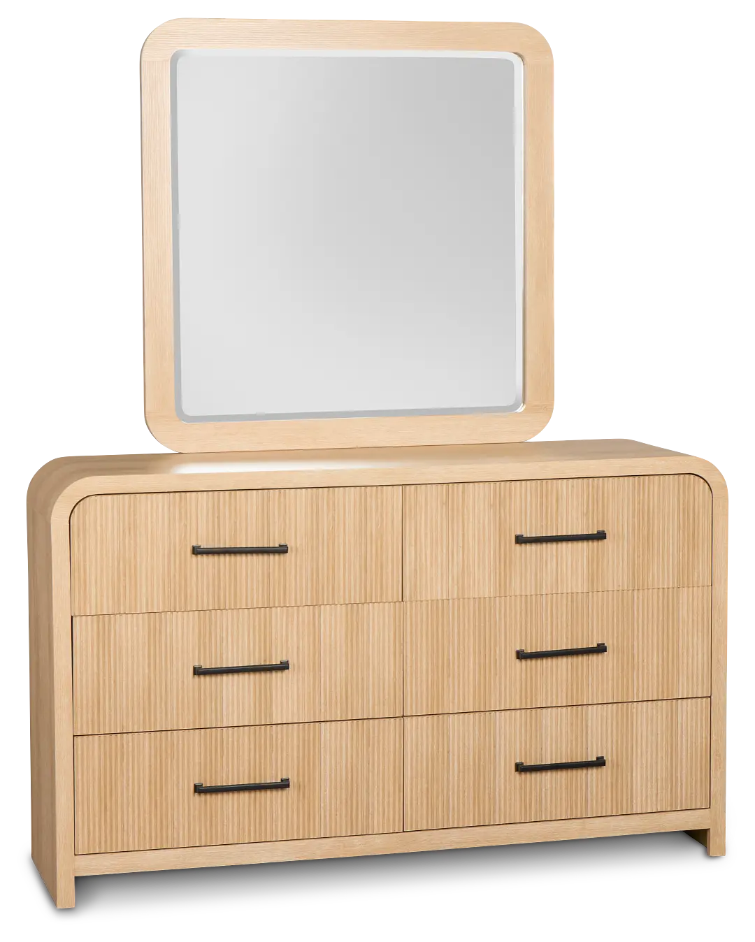 Lyndie Light Tone Dresser & Mirror Lyndie Light Tone Dresser & Mirror