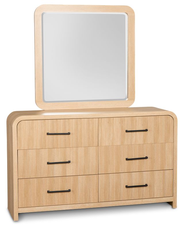 Lyndie Light Tone Dresser & Mirror