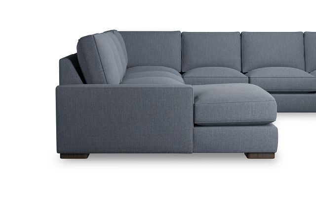 Edgewater Victory Dark Blue Large Left Chaise Sectional