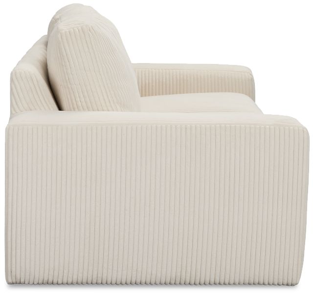 Charlie Ivory Fabric Sofa