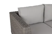 Tulum Gray Woven Loveseat W/ Cushion