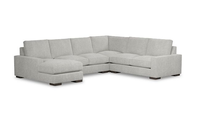 Edgewater Elevation Khaki Medium Left Chaise Sectional