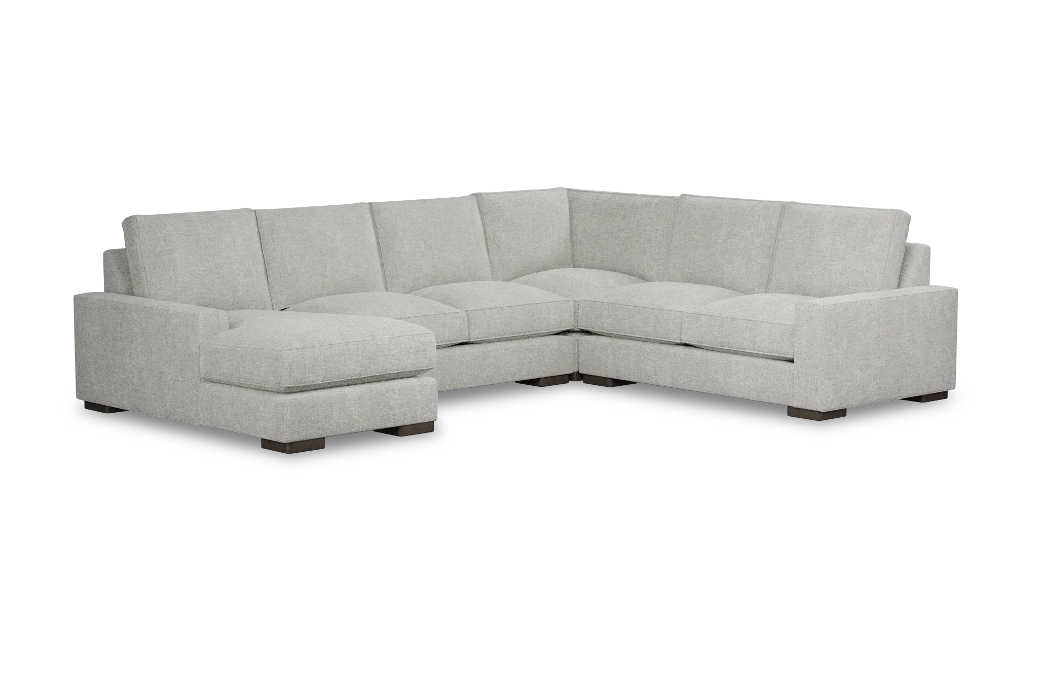 Edgewater Elevation Khaki Medium Left Chaise Sectional