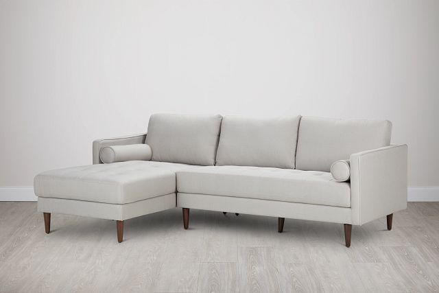 Rue Light Beige Fabric Left Chaise Sectional (0)